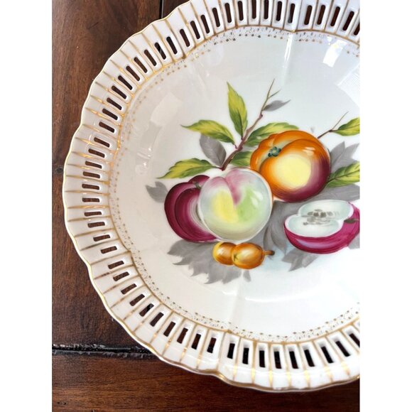 Ucago Reticulated China Hand Painted From Japan - Picture 3 of 7